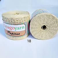 Пряжа рафия Spagoyarn Papirus 100 % целюлоза