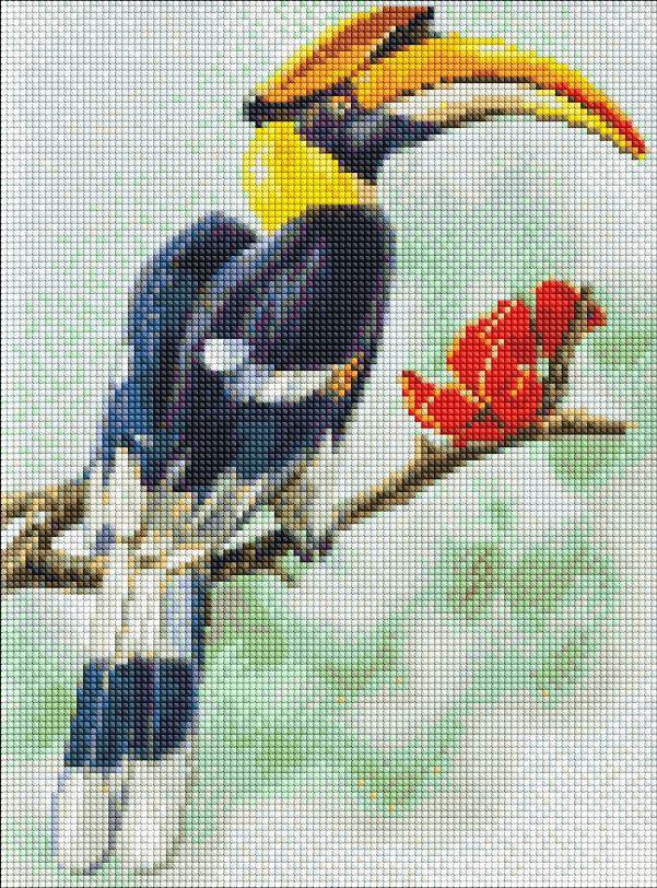 AMO7461 Алмазна мозаїка на підрамнику Дивовижне створіння 30х40 см