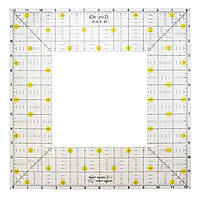 Линейка для пэчворка и квилтинга квадрат 12.5х 12.5 дюймов KR-0125 (акрил 3мм) (6718)