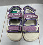 Стильні дитячі босоніжки Paliament молочні фіолетові р34 21 см, фото 4