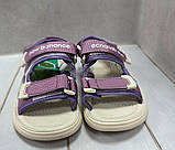 Стильні дитячі босоніжки Paliament молочні фіолетові р34 21 см, фото 6