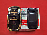 Чохол для ключа Toyota TPU Black and Gold Суперякість, фото 2