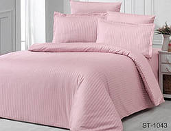 Страйп-сатин Luxury 2-спальна постільна білизна ТМ TAG  ST-1043