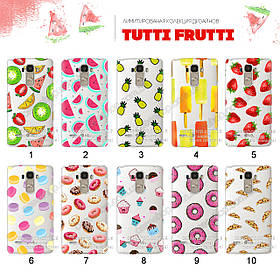 Ультратонкий прозорий чохол з малюнком для LG G4 Stylus Dual H540F (80 дизайнів)