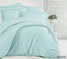 Страйп-сатин Luxury 2-спальна постільна білизна ТМ TAG  ST-1044