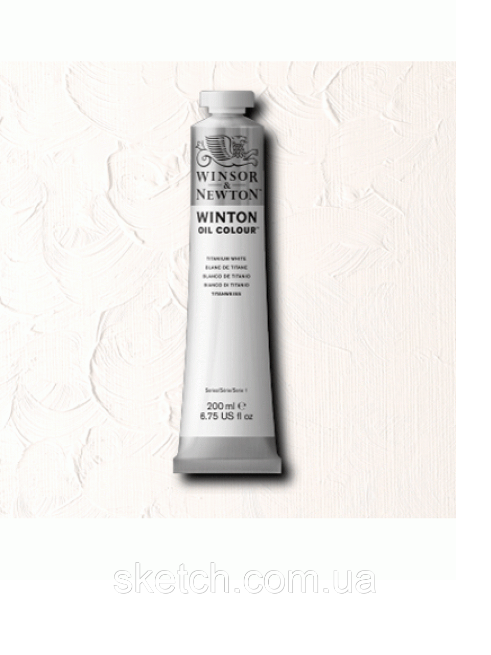 Олія фарба WINSOR & NEWTON Winton Oil Colour, №644 Білила Титанові (Titanium white), 200мл, фото 1