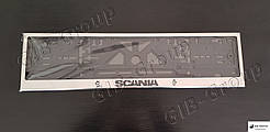 Рамка під номерний знак з написом і логотипом "Scania"