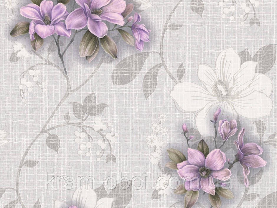 Шпалери Слов'янські Шпалери КФТБ вологостійкі прості паперові миючі 10 м*0,53 9В255 Маргарітка 8064-10, фото 1