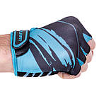 Рукавиці для фітнесу рукавички спортивні Zelart Fitness Gloves 3887 розмір M Black-Blue, фото 7