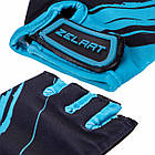 Рукавиці для фітнесу рукавички спортивні Zelart Fitness Gloves 3887 розмір M Black-Blue, фото 6