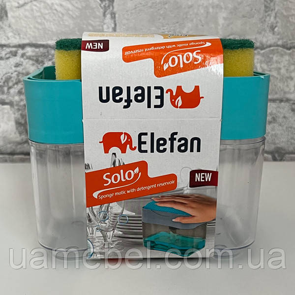 Органайзер для мийки з дозатором для мийного засобу ELF SOLO + Губка в подарунок