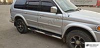 Пороги боковые труба D61 Pajero Sport. (98-06).