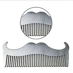 Гребінець металевий для бороди "Вуса Barber", фото 4