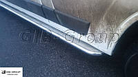 Пороги боковые труба с листом Citroen Jumper (07+) Silver D42