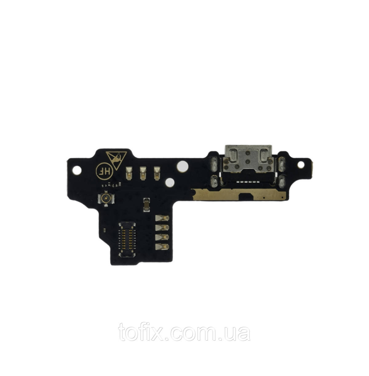 Шлейф - плата зарядки для ZTE Blade V8, конектора зарядки, навушників, мікрофона, з компонентами