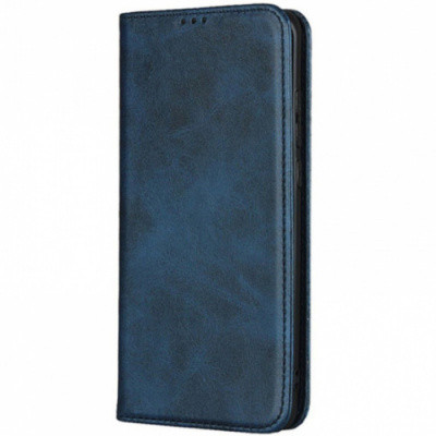 Чохол-книжка Leather Fold для Xiaomi Redmi 14C/Poco C75 (Темно-синій)