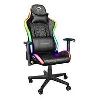 Игровое кресло со светодиодной RGB-подсветкой Trust GXT 716 Rizza LED Chair Черное