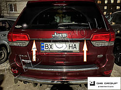 Хром накладка над номером для Jeep Grand Cherokee WK2 ( 2010+ )