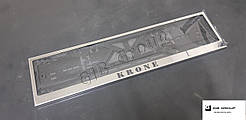 Рамка номерного знаку (Європейський номер) метал нержавіюча сталь з логотипом CRONE