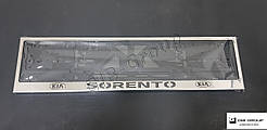 Рамка номерного знаку з написом "Кіа Sorento"+Logo