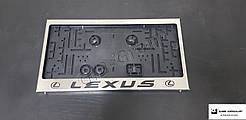 Рамка для АМЕРИКАНСЬКОГО номерного знаку з написом і логотипом (USA) "Lexus" + Logo