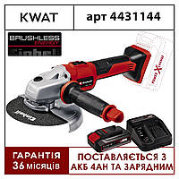 Болгарка угловая шлифмашина аккумуляторная Einhell TE-AG 18/150 Li BL - Kit 150мм с АКБ и Зарядным