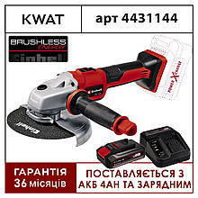 Болгарка угловая шлифмашина аккумуляторная Einhell TE-AG 18/150 Li BL - Kit 150мм с АКБ и Зарядным
