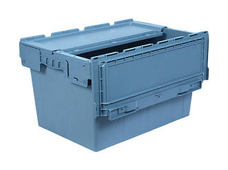 Пластиковий ящик з кришкою 600*400*345, N6433-ALC