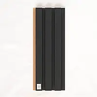 Образец 30 см Стеновая реечная панель МДФ,1 шт. Антрацит