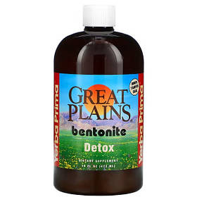 Бентоніт, засіб для детоксикації, Bentonite Detox, Yerba Prima, Great Plains, 473 мл (16 рідк. унцій)