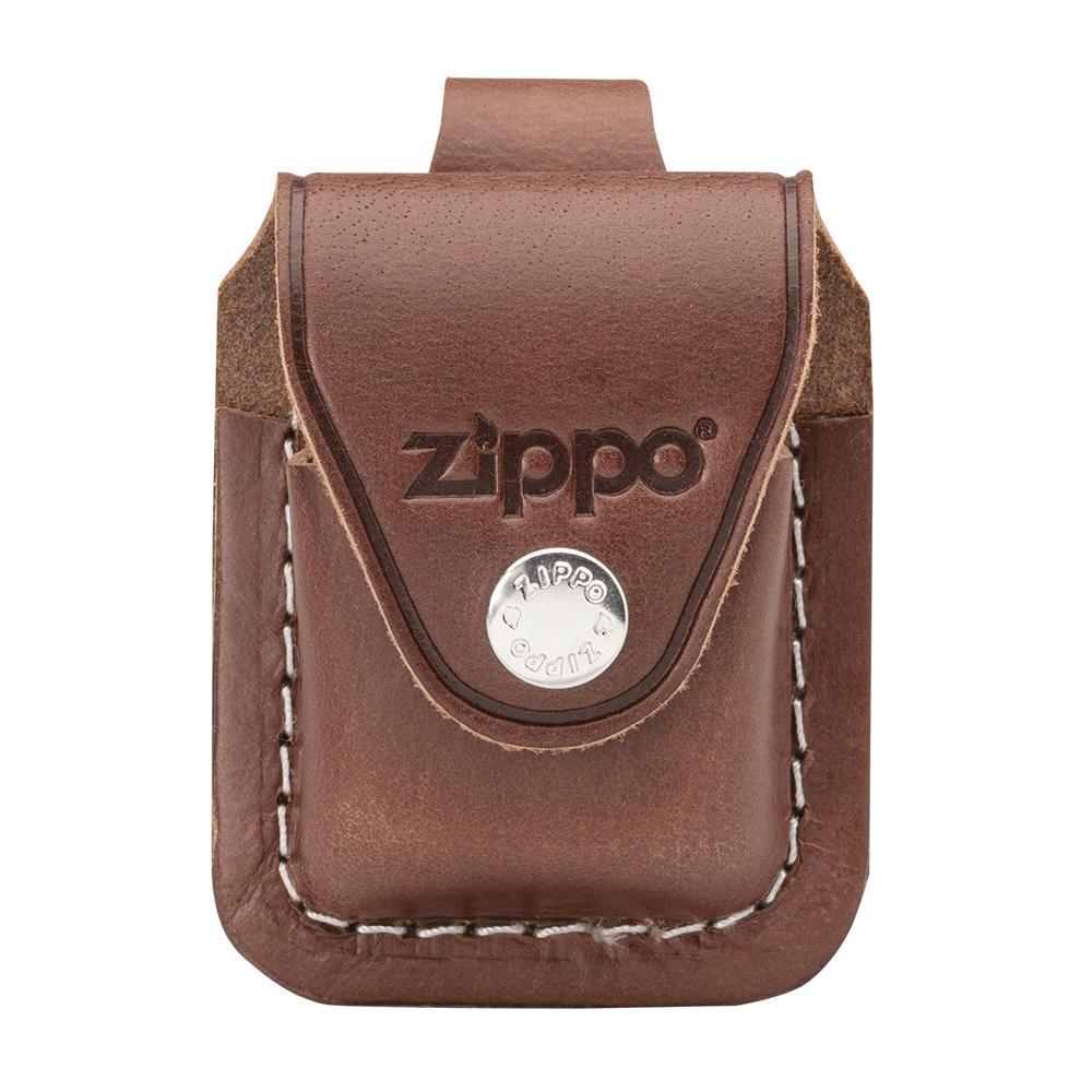 Чохол для запальнички Zippo LPLB коричневий на петлі