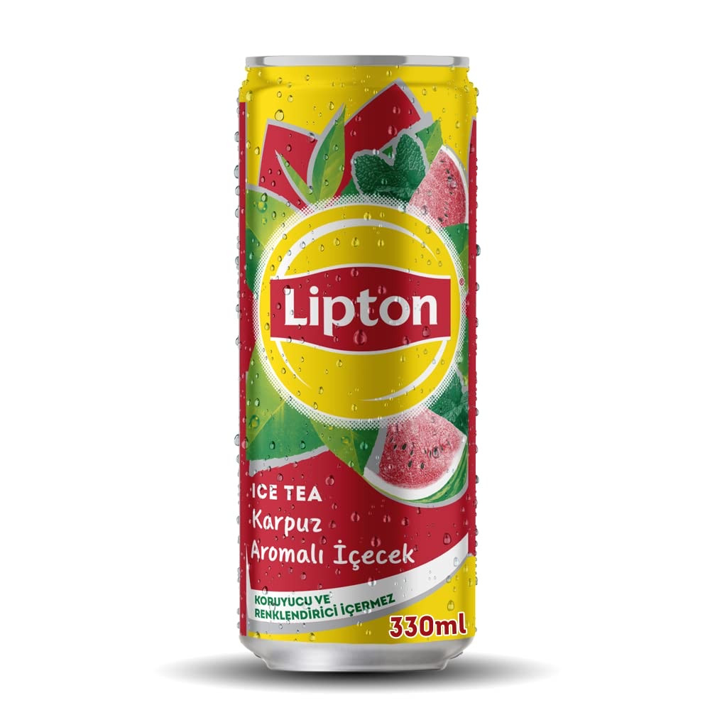 Холодний чай Lipton зі смаком кавуна і м’яти 330ml, фото 1