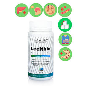 Lecithin / Лецитин Добавка Дієтична Нове Життя (New Life) 30 Капсул