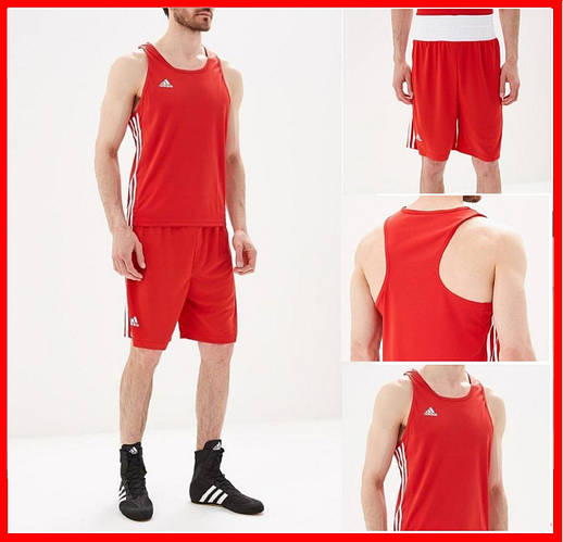 Купить Боксерская форма красная Adidas одежда костюм для бокса ...