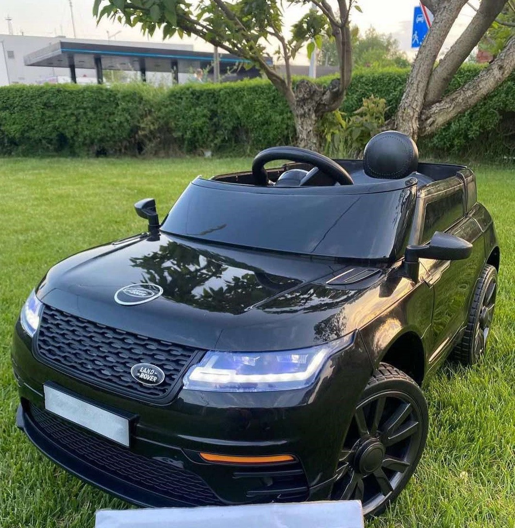 Дитячий електромобіль Джип M 908, Land Rover, EVA гума, Амортизатори, чорний