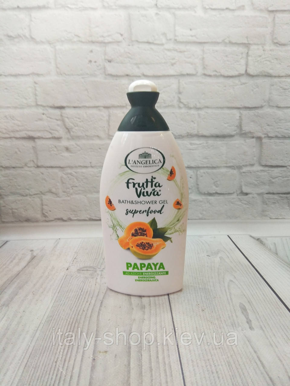 Гель для душу папайя з бадьорою дією L'angelica Bath & Shower Papaya 500ml Італія