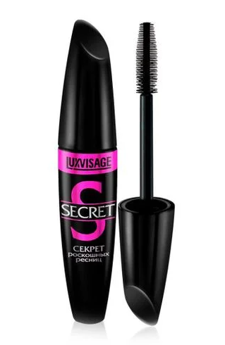 Туш для вій Luxvisage Secret Mascara "Секрет розкішних вій" Чорна, 12 г Чорна