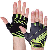 Перчатки для фитнеса перчатки спортивные Zelart Fitness Gloves 3887 размер L Black-Green