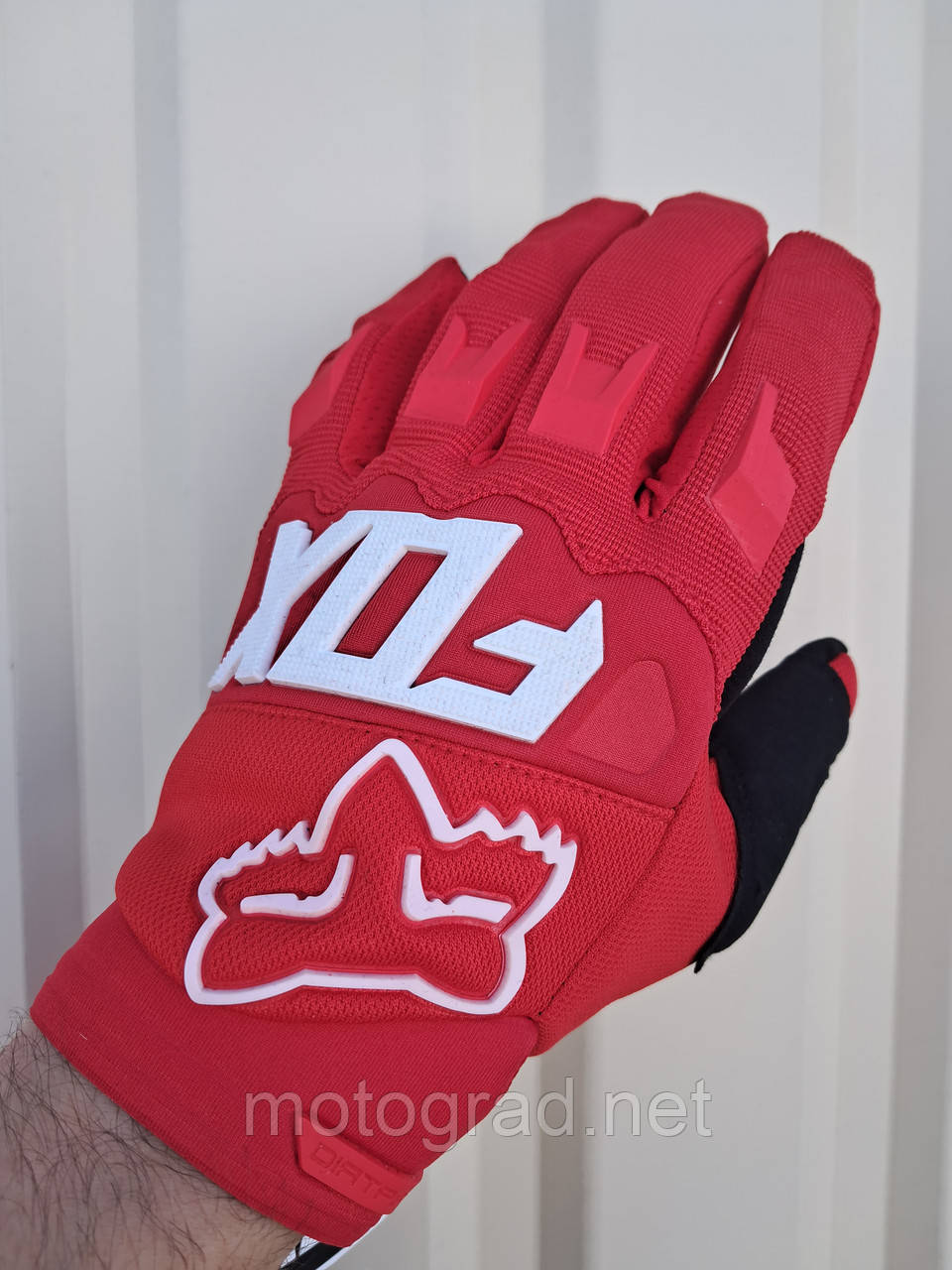 Рукавиці DIRTPAW mod:038 червоно-чорні FOX, фото 1