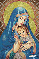 МДС Мадонна с ребенком (в синем), набор для вышивки бисером иконы