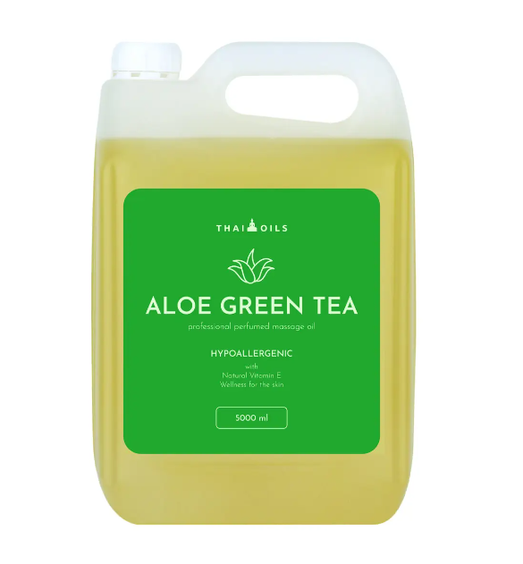Масажна олія Thai Oils,  "Aloe green tea" - 5 літрів, фото 1