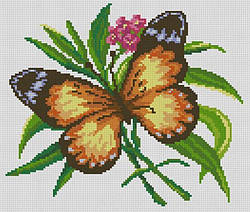 Картина стразами Dream Art Метелик (28 х 33 см) (DA-31756) 28 х 33 см (Без підрамника)