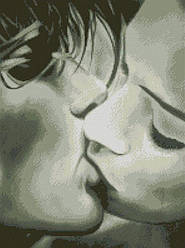 Картина стразами Dream Art Солодкий поцілунок (37 х 50 см) (DA-31516) 37 х 50 см (Без підрамника)