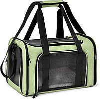 Сумка переноска для котів та собак 42x28x28 см CosmoPet CP-47 Green