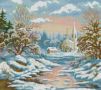 Алмазная вышивка Dream Art Зимняя церквушка (44 х 49 см) (DA-31680) 44 х 49 см (Без подрамника)