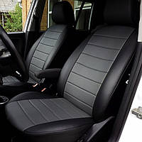 Чехлы на сиденья Ауди A4 Б6 (Audi A4 B6) кожзам авточехлы универсальные