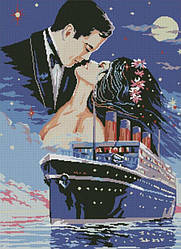 Картина стразами Dream Art Корабель кохання (56 х 77 см) (DA-31515) 56 х 77 см (Без підрамника)