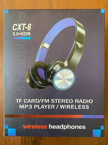 Бездротові навушники Wireless CXT-8, Моніторні бездротові Bluetooth навушники, фото 3
