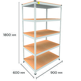 Металевий стелаж MRL-1800 ( 900x600) білий