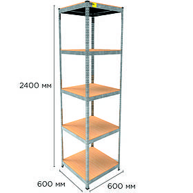 Металевий стелаж MRL-2400 ( 600x600) оцинкований